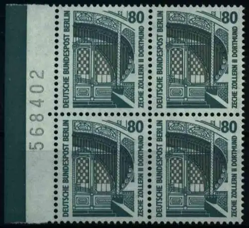 BERLIN DS SEHENSW Nr 796 postfrisch VIERERBLOCK 0DBA12