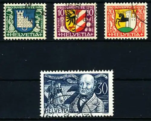 SCHWEIZ PRO JUVENTUTE Nr 241-244 gestempelt 4C9762