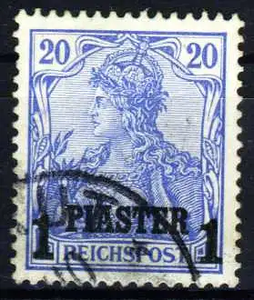 DEUTSCHE AUSLANDSPOSTÄMTER TÜRKEI Nr 14II gestempelt 1D2D02