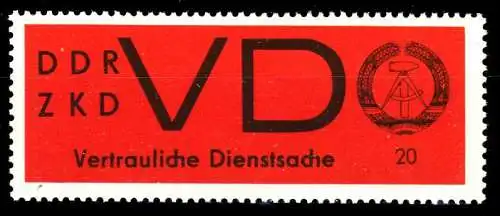 DDR DIENST VD Nr 3x postfrisch S92AF92