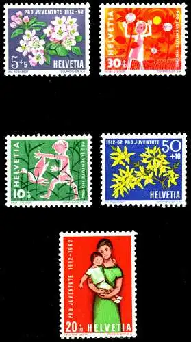 SCHWEIZ PRO JUVENTUTE Nr 758-762 postfrisch 1AF1DA