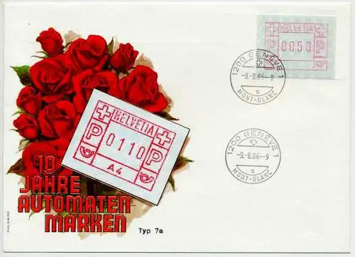 SCHWEIZ ATM Nr 3 BRIEF EF 557352