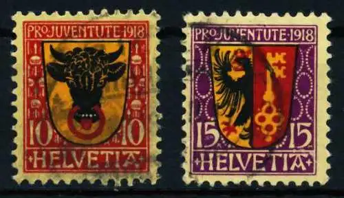 SCHWEIZ PRO JUVENTUTE Nr 143-144 gestempelt 4C6456