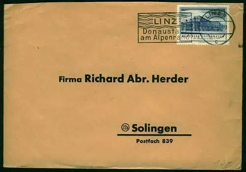 ÖSTERREICH 1955 Nr 1021 BRIEF EF 299A12