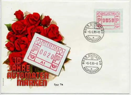 SCHWEIZ ATM Nr 3 BRIEF EF 557366