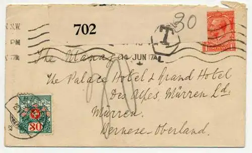 SCHWEIZ PORTO Nr 36a BRIEF EF 4FAC2E