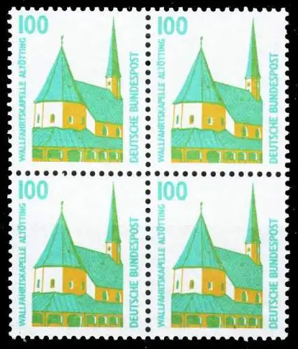 BRD DS SEHENSWÜRDIGKEITEN Nr 1406Au postfrisch VIERERBL 2752FE