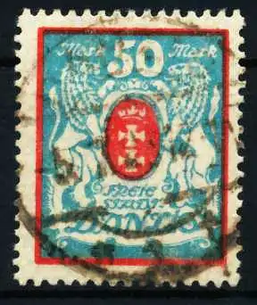 DANZIG 1923 Nr 127X gestempelt 4DF522
