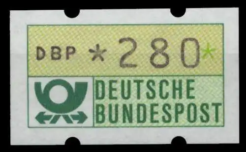 BRD ATM 1981 Nr 1-1-280 postfrisch S4B398E