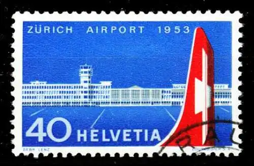 SCHWEIZ FLUGMARKEN Nr 585 gestempelt 299CCE