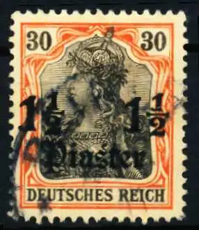 DEUTSCHE AUSLANDSPOSTÄMTER TÜRKEI Nr 40 zentrisch gestempelt 57A236