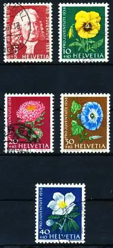 SCHWEIZ PRO JUVENTUTE Nr 663-667 gestempelt 4C9B3E