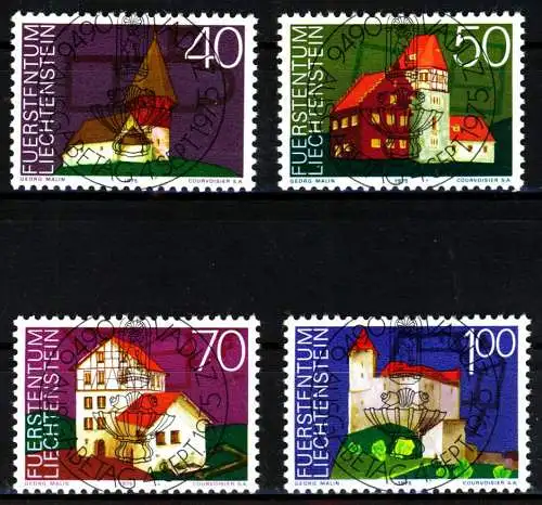 LIECHTENSTEIN 1975 Nr 630-633 ESST zentrisch gestempelt 1A2C0E