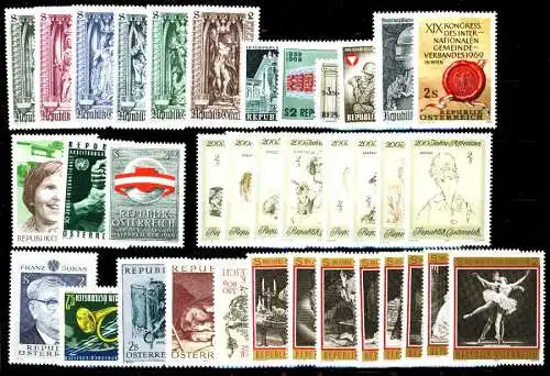 ÖSTERREICH Nr 1284-1319 gestempelt JAHRGANG S894562