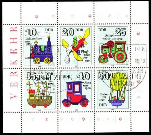 DDR BLOCK KLEINBOGEN Nr 2566-2571 KLEINBG S5192A6