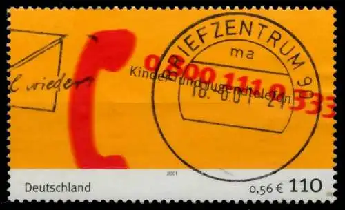 BRD 2001 Nr 2164 zentrisch gestempelt 6D92BA
