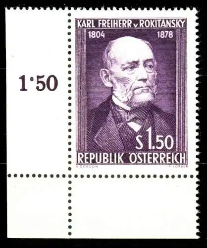 ÖSTERREICH 1954 Nr 997 postfrisch ECKE-ULI 3369C2