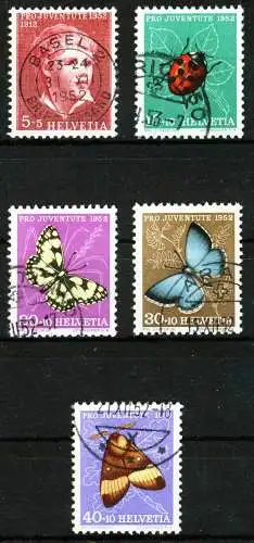 SCHWEIZ PRO JUVENTUTE Nr 575-579 gestempelt 2901AE