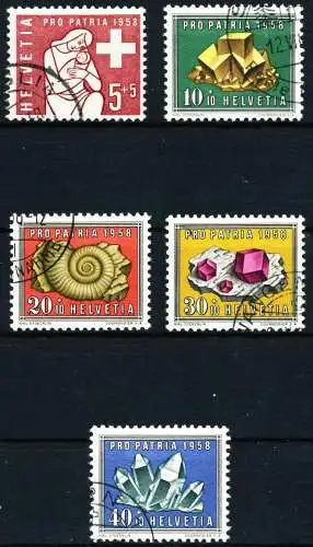 SCHWEIZ PRO PATRIA Nr 657-661 gestempelt 4C9B36