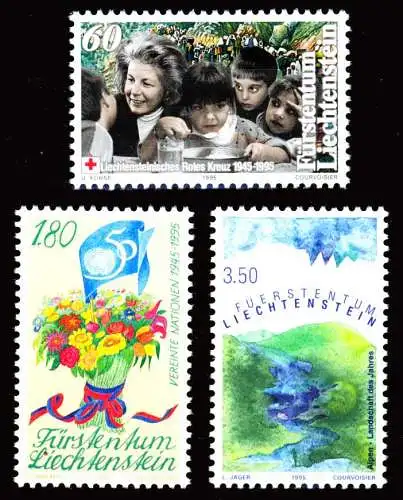 LIECHTENSTEIN 1995 Nr 1105-1107 postfrisch SA18E42