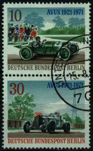 BERLIN ZUSAMMENDRUCK Nr S397+399 gestempelt SENKR PAAR 10D876