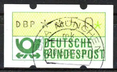 BRD ATM 1981 Nr 1-1-050 zentrisch gestempelt 26F06A