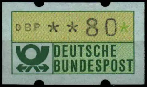 BRD ATM 1981 Nr 1-1-080R postfrisch S4AF8B2