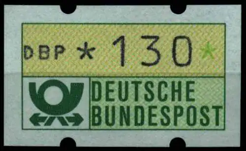 BRD ATM 1981 Nr 1-1-130R postfrisch S4AF8E2