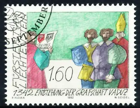 LIECHTENSTEIN 1992 Nr 1049 gestempelt SA19056