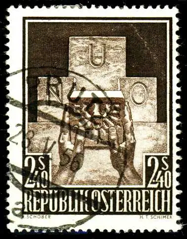 ÖSTERREICH 1956 Nr 1025 gestempelt 280D9A