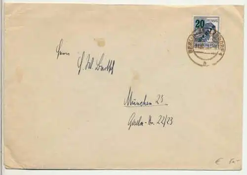 BERLIN 1949 Nr 66 BRIEF EF 3FDCEE