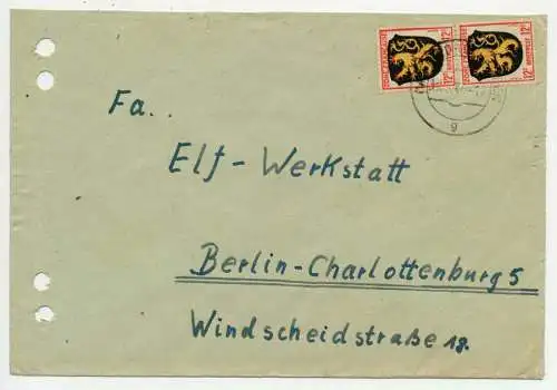 FRANZ. ZONE ALLG. AUSG. Nr 6 BRIEF MEF 5BC306