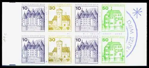 BERLIN MARKENHEFTCHEN Nr MH 11caoZ postfrisch 1F961A