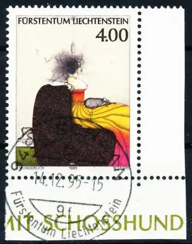 LIECHTENSTEIN 1995 Nr 1123 zentrisch gestempelt ECKE-URE 60D5F2