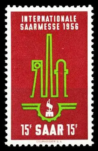 SAARLAND 1956 Nr 368 postfrisch 432BE2