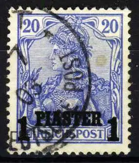 DEUTSCHE AUSLANDSPOSTÄMTER TÜRKEI Nr 14II ZENTR 1D02BA