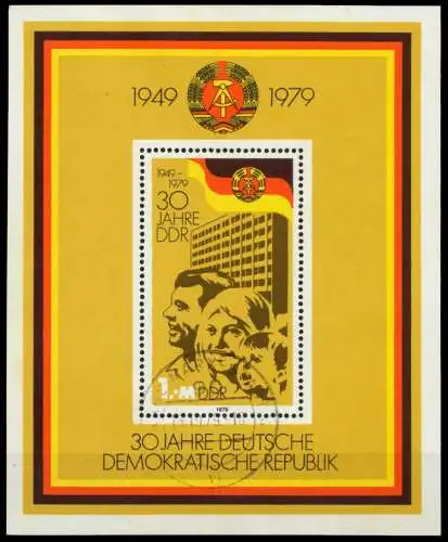 DDR BLOCK KLEINBOGEN Block 56 gestempelt 561A5A