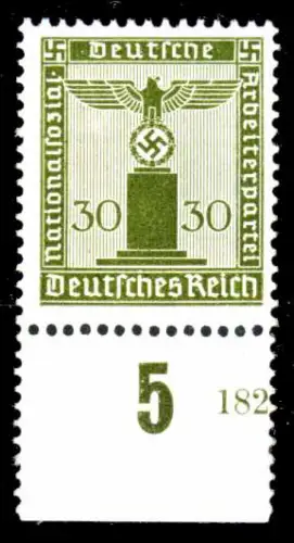 DEUTSCHES REICH DIENSTMARKEN 1942 44 Nr 164 HAN 2327FA