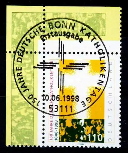 BRD 1998 Nr 1995 ZENTR-ESST ECKE-OLI 2312DA