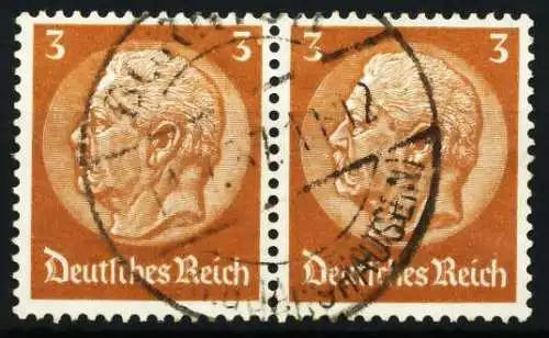 3. REICH 1933 Nr 513 zentrisch gestempelt WAAGR PAAR 5D25D2