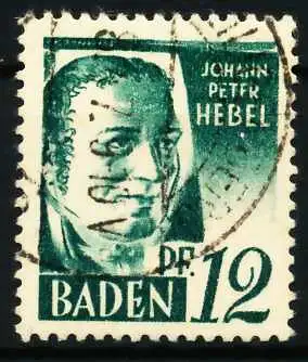 FZ BADEN 1. AUSGABE SPEZIALISIERT Nr 4vvI gestempelt 5E7F06