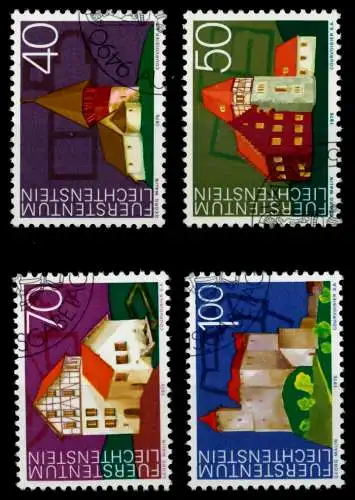 LIECHTENSTEIN 1975 Nr 630-633 gestempelt SB4E032