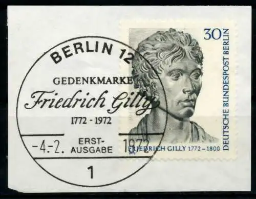 BERLIN 1972 Nr 426 gestempelt Briefst³ck 5E81DE