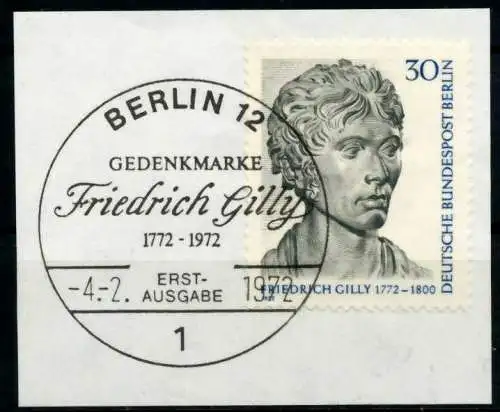 BERLIN 1972 Nr 426 gestempelt Briefst³ck 5E81CE