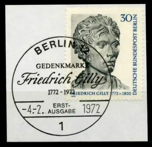 BERLIN 1972 Nr 426 gestempelt Briefst³ck 5E81E2