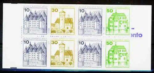 BERLIN MARKENHEFTCHEN Nr MH 11hoZ postfrisch 1F962A