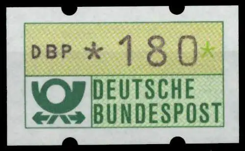 BRD ATM 1981 Nr 1-1-180 postfrisch S4AF9DA