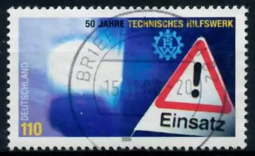 BRD 2000 Nr 2125 zentrisch gestempelt 6D8E1E