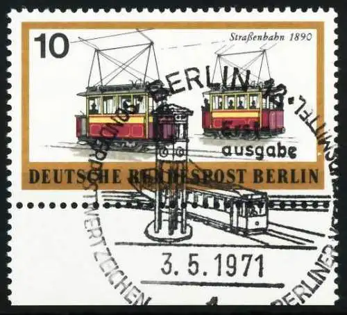 BERLIN 1971 Nr 380 ZENTR-ESST URA 5E822A