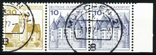 BRD ZUSAMMENDRUCK Nr W62I zentrisch gestempelt WAAGR PAAR 5F34AA